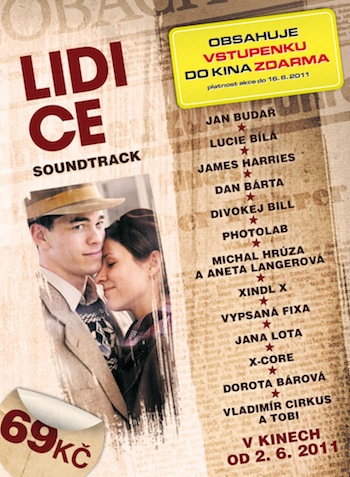 Na soundtracku k flimu Lidice zpívají Aneta Langerová, Lucie Bílá a Dan Bárta